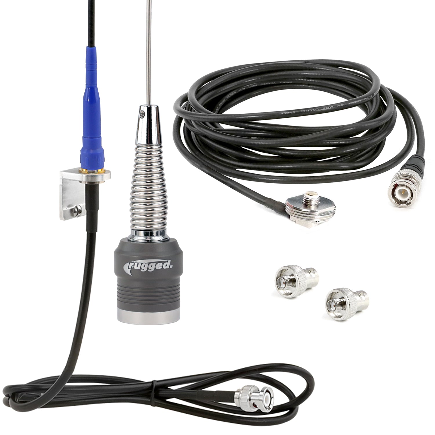 Long Track Antenna Upgrade Kit for Rugged V3 / RH5R Handheld Radio - UHF
