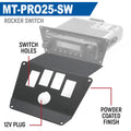 Lower Accessory Panel for 2025 Polaris RZR Pro XP Pro R and Pro S Radio Mount - Switch Pros 8