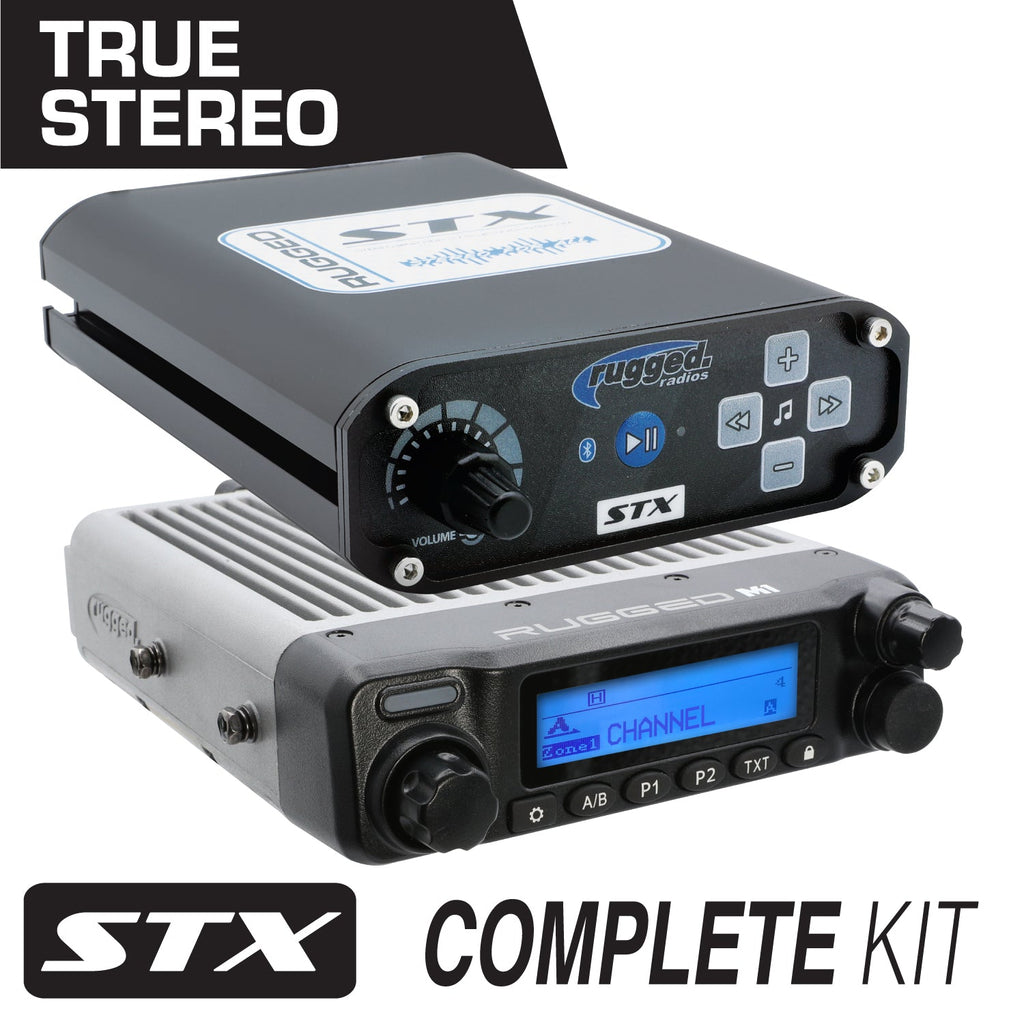 STX STEREO Complete Master Communication Kit with Intercom and 2-Way Radio - M1 VHF Business Band