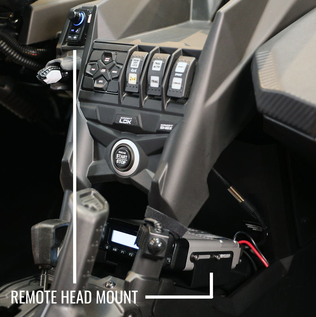 Maverick X3 Complete Communication Kit with Bluetooth Intercom and 2-Way Radio - STX Stereo / G1 GMRS / Top Mount