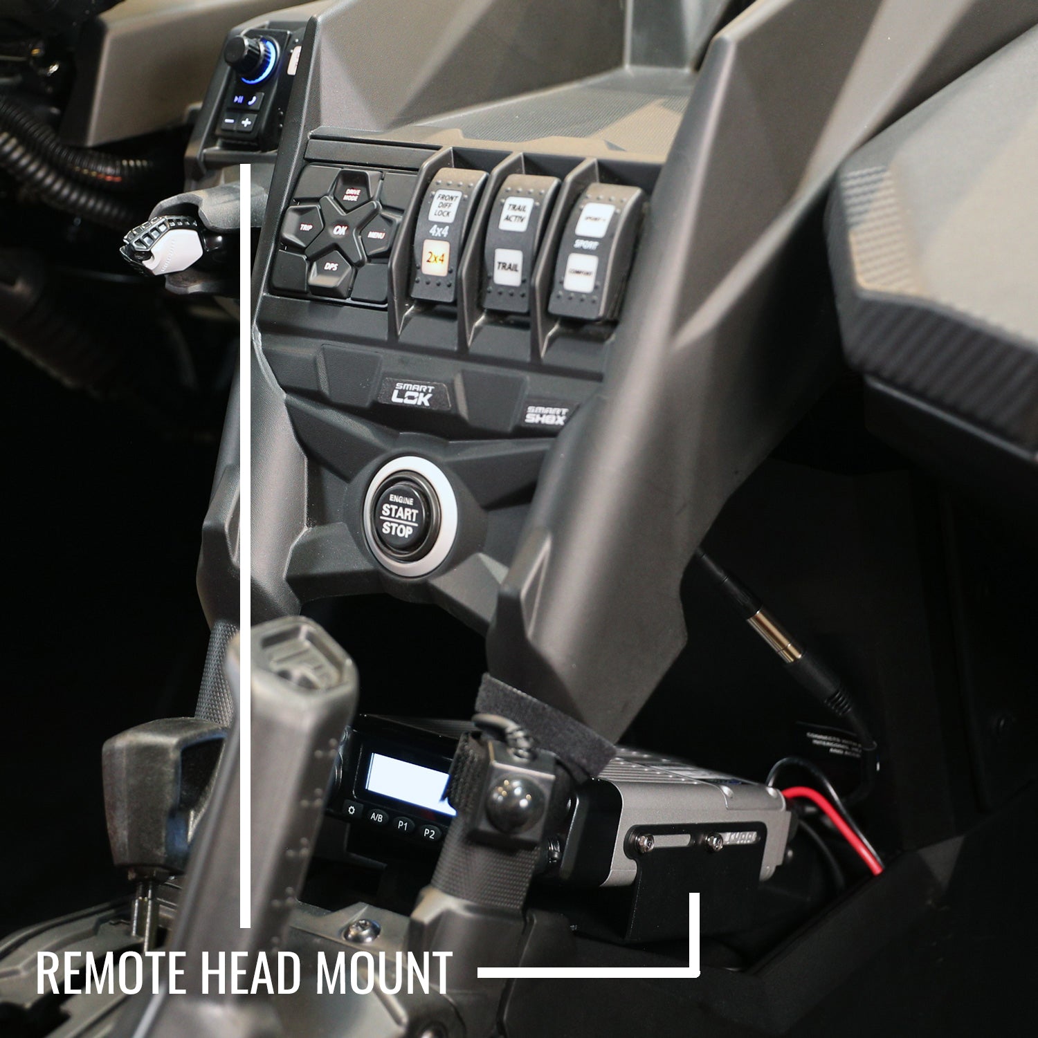 Maverick X3 Complete Communication Kit with Bluetooth Intercom and 2-Way Radio - STX Stereo / G1 GMRS / Top Mount