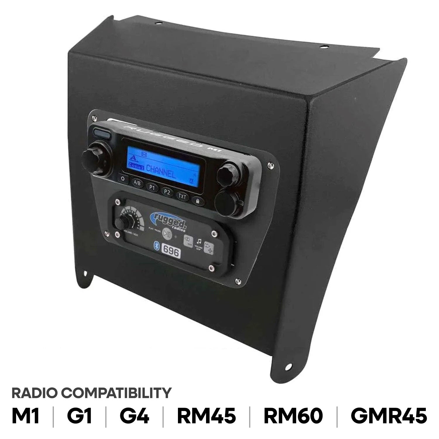 Kawasaki KRX Multi-Mount Kit for Rugged Mobile Radios and Intercom - Motorola CM300D / Vertex VX2200