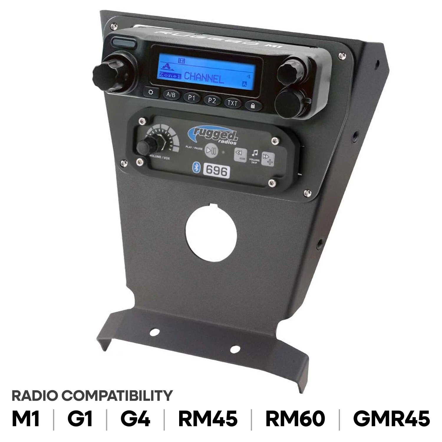 X3 Multi Mount Kit for Rugged UTV Intercoms and Radios - Rugged M1/G1/G4/RM45/RM60/GMR45 with Switch Holes