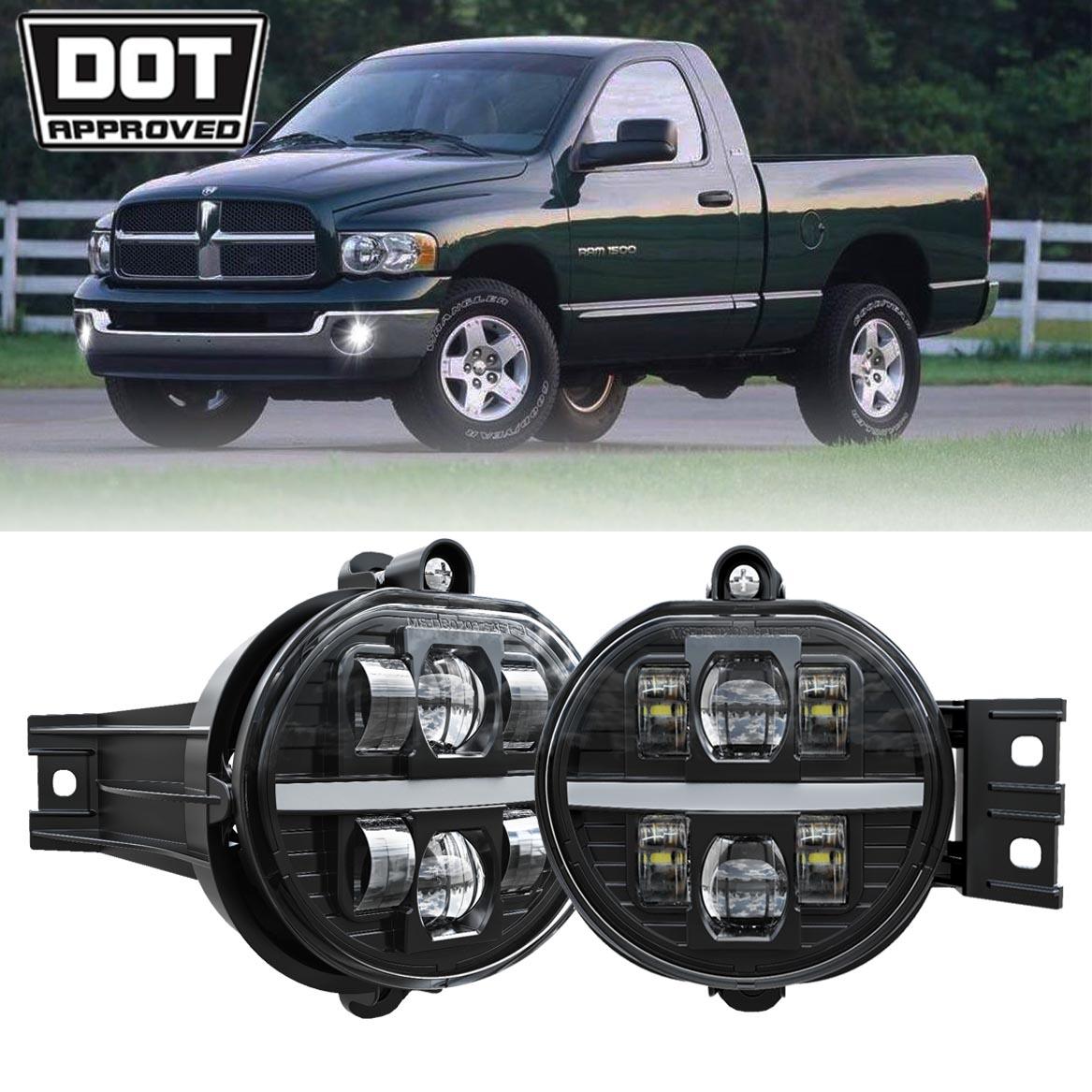 (2pcs/set) DOT Approved LED Fog Lights with DRL for 2002-2008 1500, 2003-2009 2500 3500