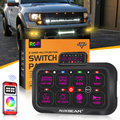 AR-800 Multifunction RGB Switch Panel with Bluetooth Controlled & 47 Inch Extension Cable(Optional) for Silverado