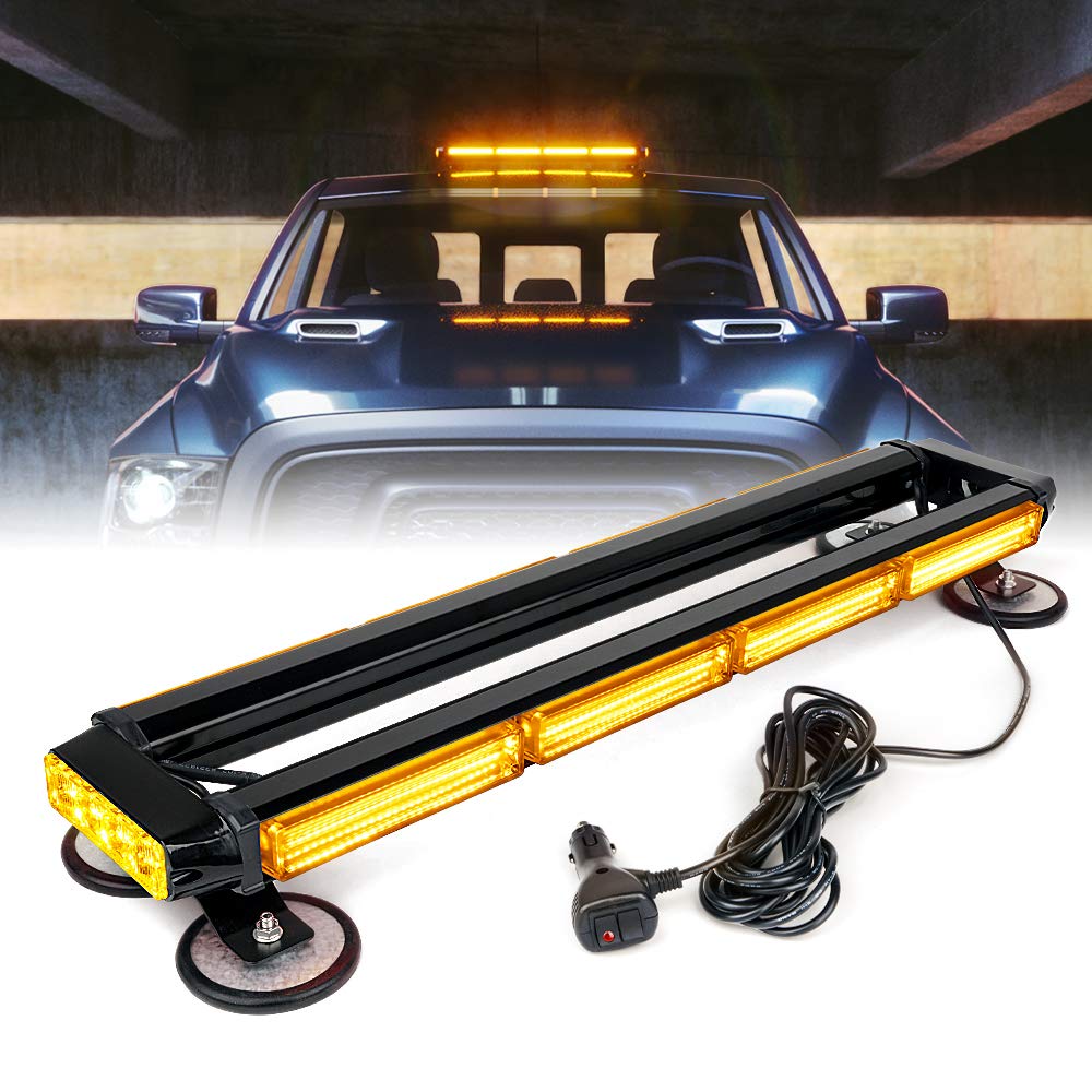 Mini LED Rooftop Strobe Light Bar with Magnetic Base | Blaze Series