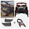 Kemimoto Front Lower Door Inserts & Heavy Duty Belts Maverick X