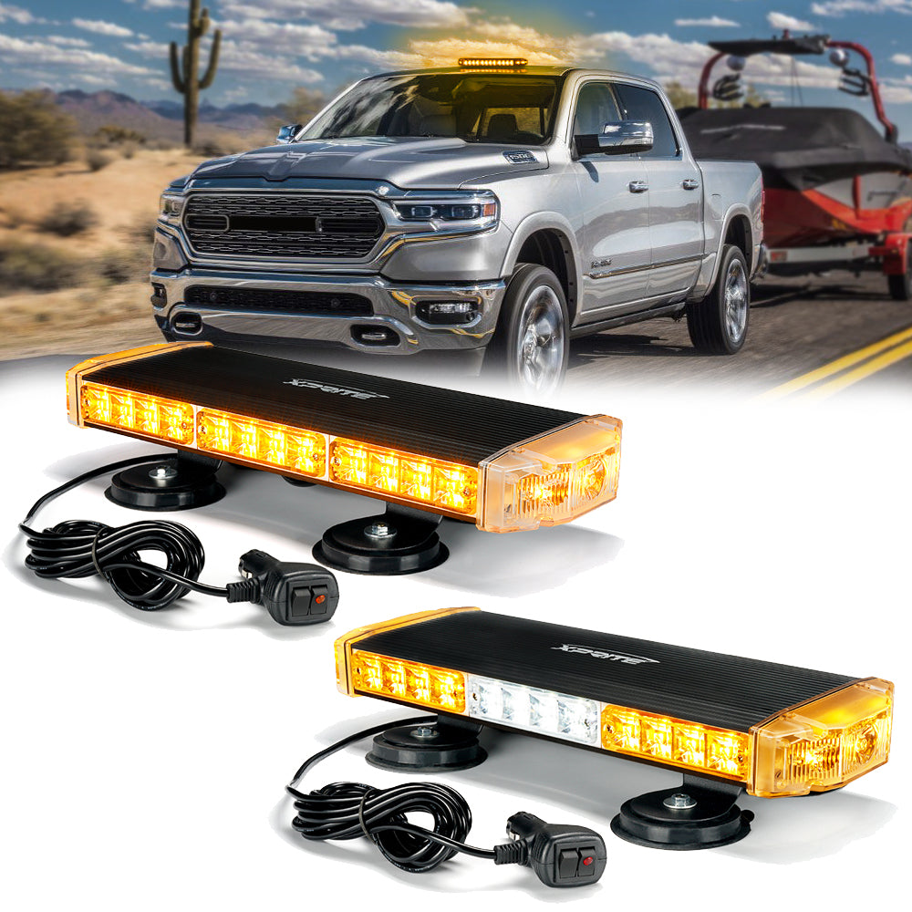 Mini LED Rooftop Strobe Light Bar with Magnetic Base | Blaze Series
