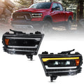 Full LED Headlight Assembly For 2019-2024 1500