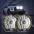 (2pcs/set) 9 INCH 270W 37776LM 360-PRO Series Custom Lens LED Driving Lights+Amber/Black Covers(Optional) for for F150 F250 F350 F450