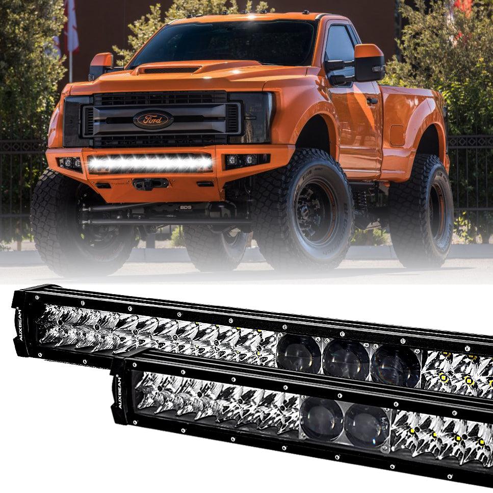 12"/22"/32"/42"/52" 5D-PRO Series LED Light Bar with 5D Projectors for F250 Super Duty