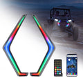 Kemimoto RGB Turn Signal Lights Fit Polaris RZR XP 1000 Turbo (2019-20