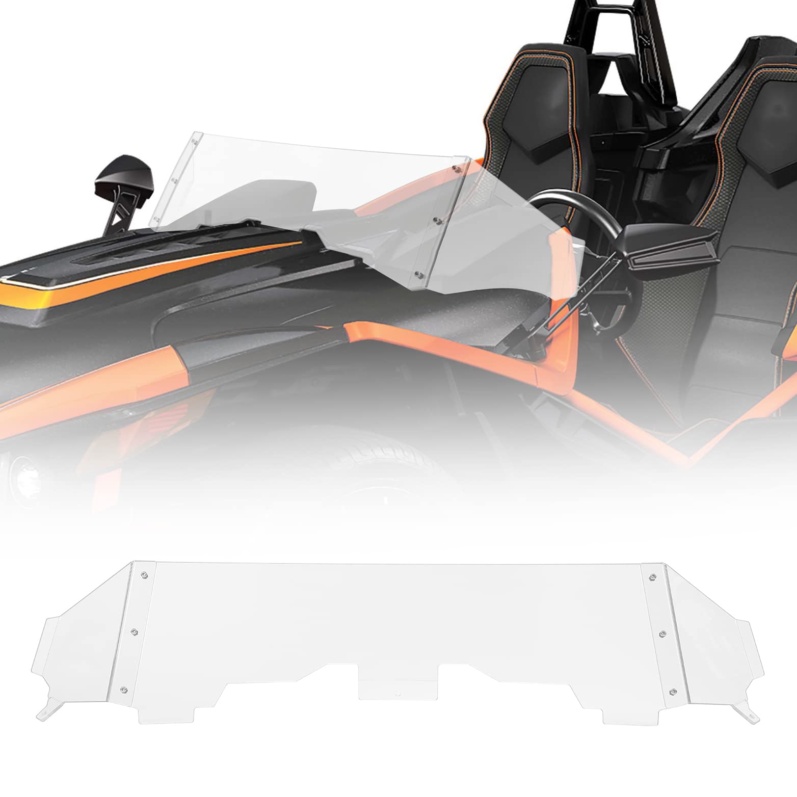 Kemimoto Windshield Wind Deflector Polaris Slingshot S/SL/SLR/GT/LE