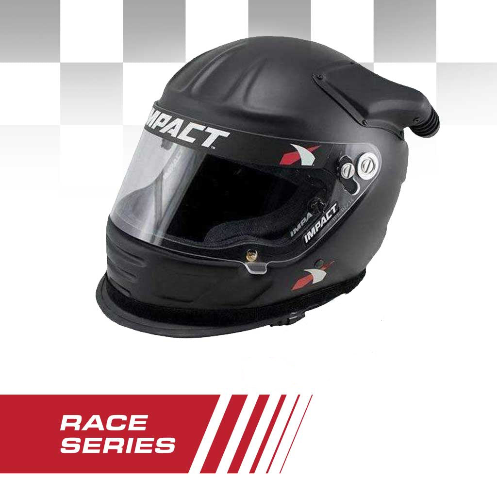 Impact RACE Offset Air Draft OS20 Helmet With OFFROAD Wired Helmet Kit - Medium