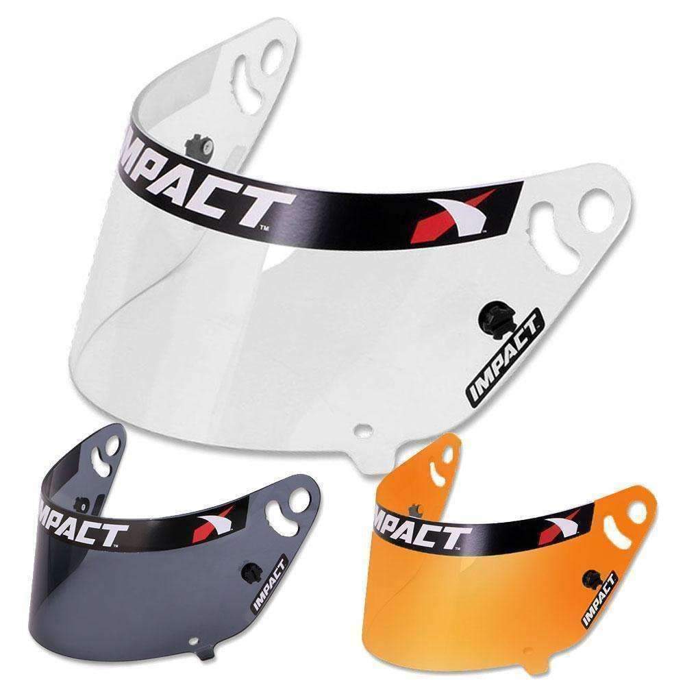 Impact Racing Helmet Shield - Dark Smoke