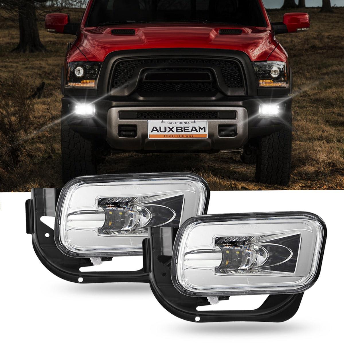(2pcs/set) 36W LED Fog Light for 1500 2009-2012 2500/3500 2010-2018 (Chrome)