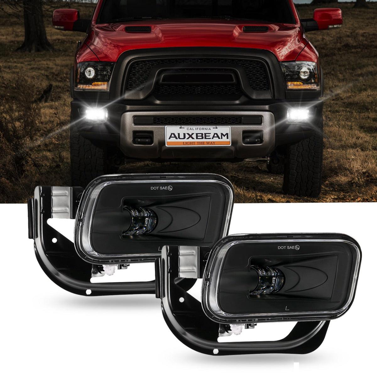 (2pcs/set) 36W LED Fog Light for 1500 2009-2012 2500/3500 2010-2018 (Black)