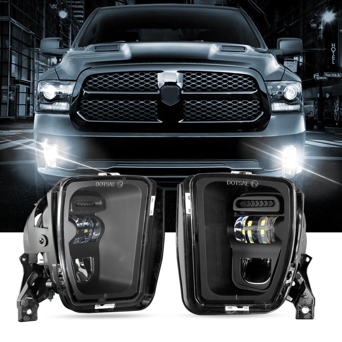 (2pcs/set) 36W LED Fog Lights for 1500 2013 2014 2015 2016 2017 2018 (Black)