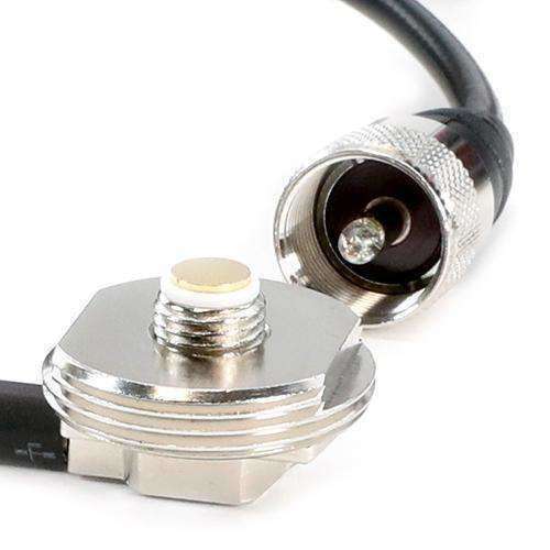 Antenna Coax Cable with 3/8 NMO Mount - 15 Feet