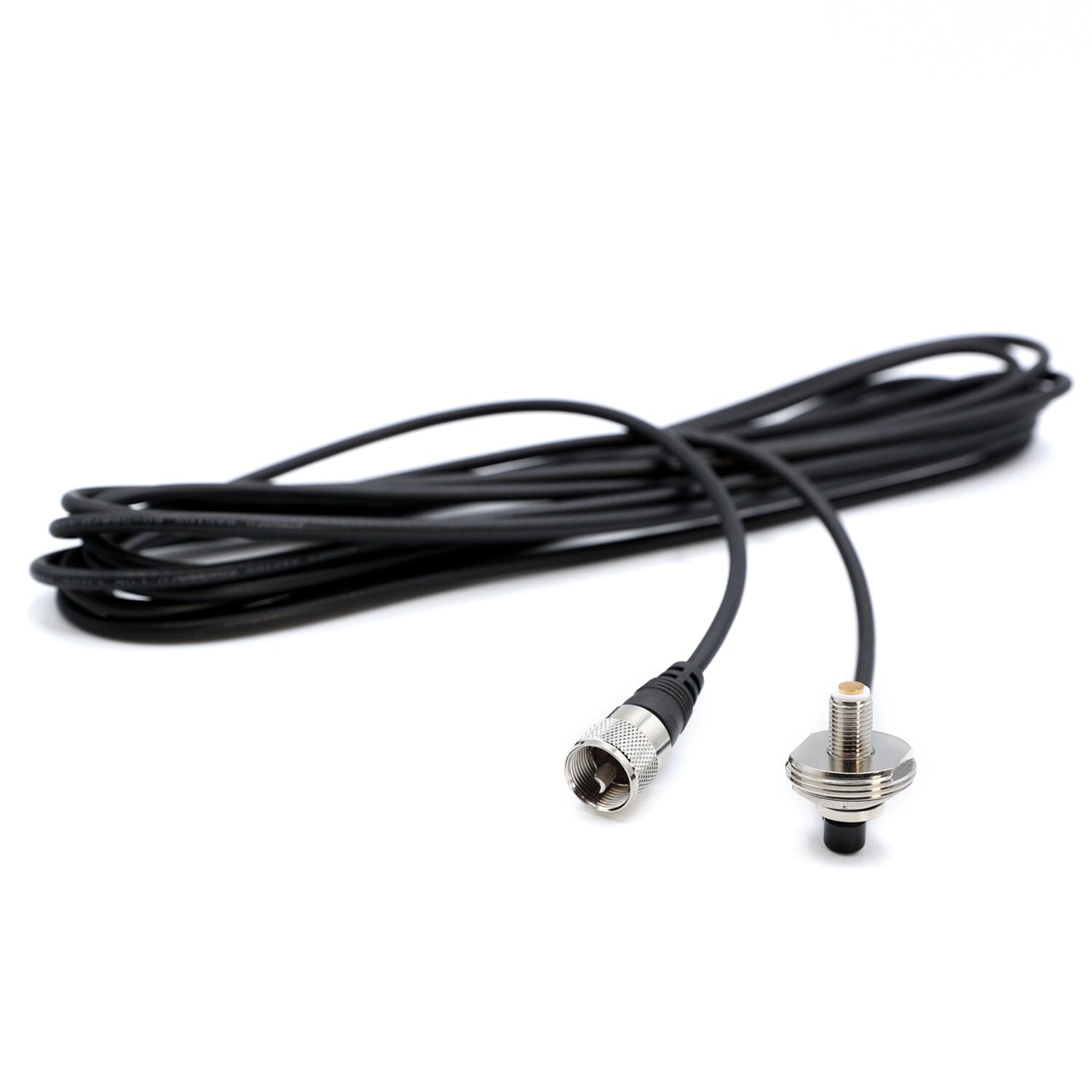 17 Ft Antenna Coax Cable with 3/8  NMO (TM) Thick Mount
