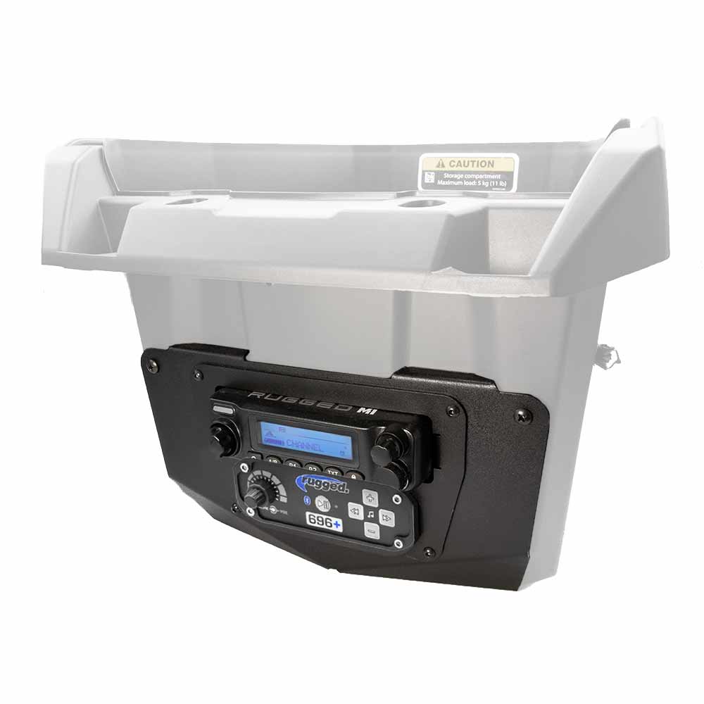 Commander and Late Model Maverick Complete Communication Kit with Bluetooth Intercom and 2-Way Radio - Glove Box Mount - 696 PLUS / G1 GMRS