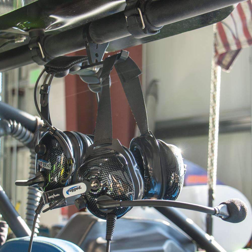 Dual Headset Hanger with Bar Mount - 1 Inch Tube Diameter