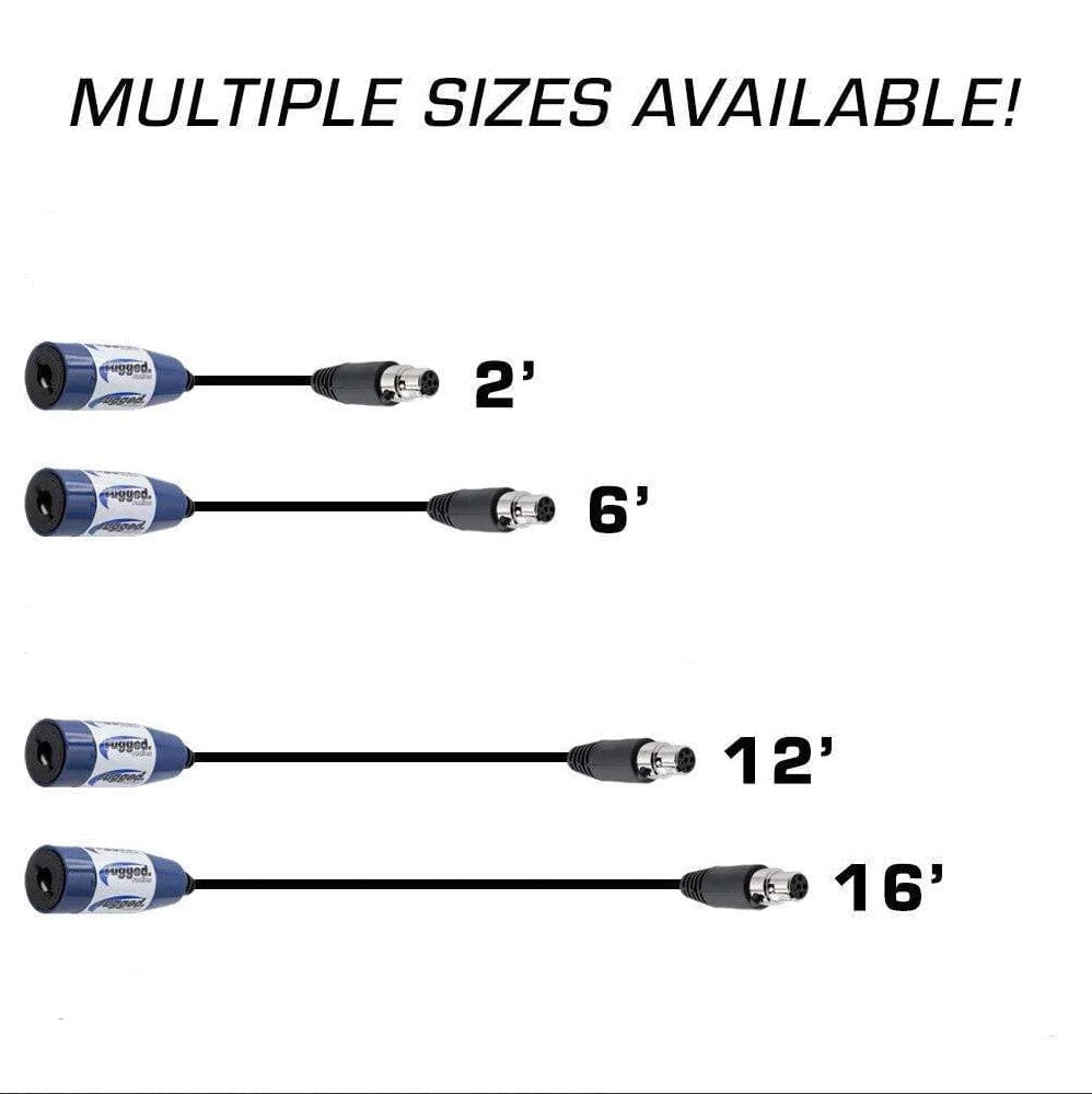 OFFROAD Straight Cable to Intercom (Select Length) - 12  Feet