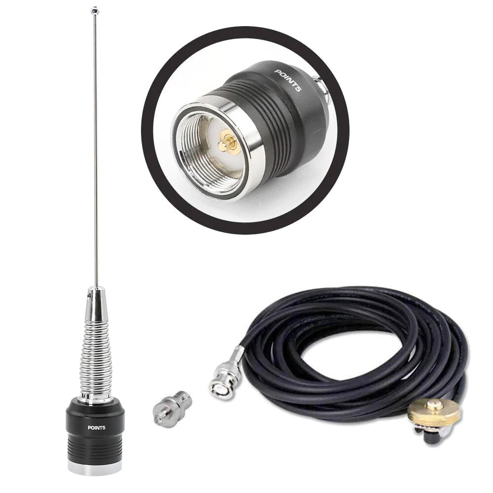 UHF External Antenna Kit for Handheld Radios (UHF 450 - 470 MHz) - Icom BNC Adapter
